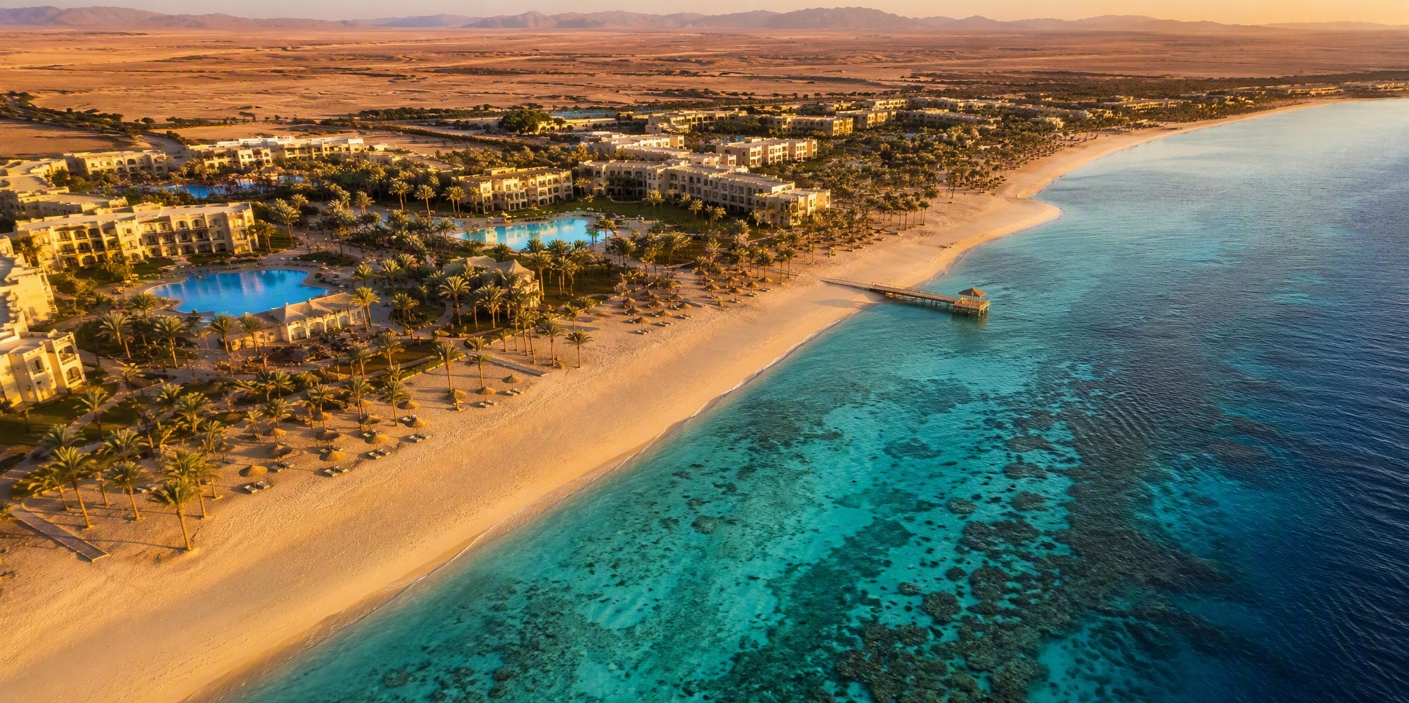 Aerial view of Fantazia Resort Marsa Alam